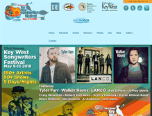 Tablet Screenshot of keywestsongwritersfestival.com
